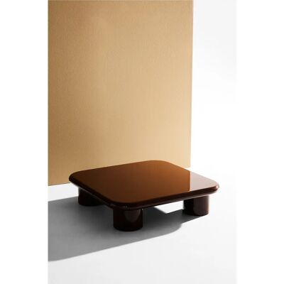 Pastill Ted Soffbord - Retro Design 80x80cm - Brun Pastill Ted Soffbord - Retro Design 80x80cm - Brun