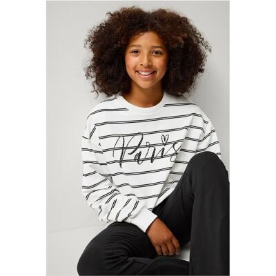 Ellos Collection Lovisa B Hvit Sweatshirt - Sweatshirt Ellos Collection Lovisa B Hvit Sweatshirt - Sweatshirt