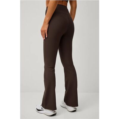 Ellos STUDIO Treningstights Flare Structure Tights - Brun Ellos STUDIO Treningstights Flare Structure Tights - Brun
