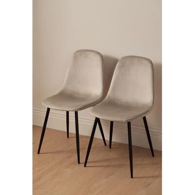 Homeroom Beige Pall - 2-pack - Klädd i sammet Homeroom Beige Pall - 2-pack - Klädd i sammet