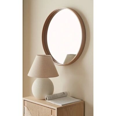 Ellos Home - Runde spejl Elin Ø 59 cm - Naturlig / Beige - Spejl Ellos Home - Runde spejl Elin Ø 59 cm - Naturlig / Beige - Spejl