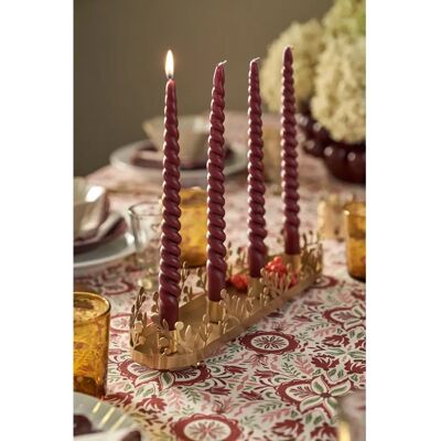 Ellos Home - Berries Messing Lysestake - 4 Lysestaker - Adventslysestake Ellos Home - Berries Messing Lysestake - 4 Lysestaker - Adventslysestake