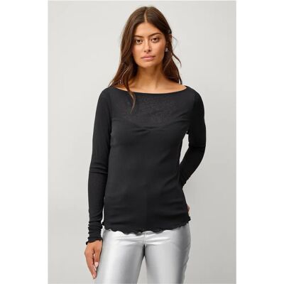 Ellos Collection Signe Svart Top - Kvinner Ellos Collection Signe Svart Top - Kvinner
