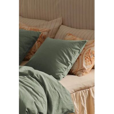 Ellos Home - Elly återvunnen linnetyynynpäällinen - Grön Ellos Home - Elly återvunnen linnetyynynpäällinen - Grön
