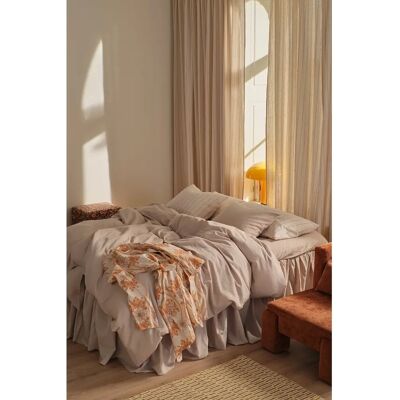 Ellos Home - Resirkulert lin og bomullsdynevarselsett - Beige 150X200 Ellos Home - Resirkulert lin og bomullsdynevarselsett - Beige 150X200