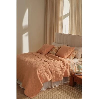 Ellos Home - Quilted Recycled Lin og Bomull Duvet Cover - Rosa Ellos Home - Quilted Recycled Lin og Bomull Duvet Cover - Rosa