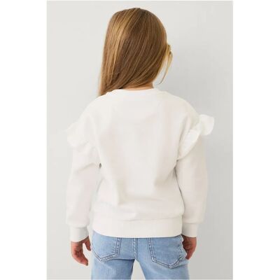 Ellos Collection - Sweatshirt - Hvid 110/116 - Sweatshirt Ellos Collection - Sweatshirt - Hvid 110/116 - Sweatshirt