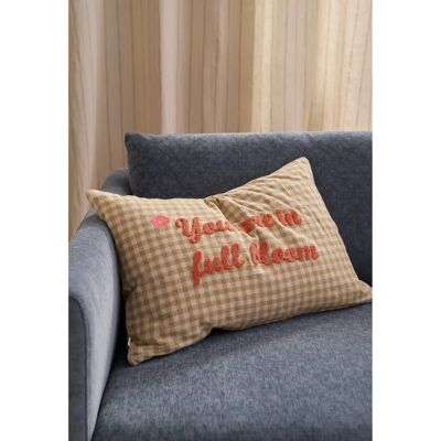Ellos Home - Elly Check putetrekk - Gul - 60X40 - Putetrekk Ellos Home - Elly Check putetrekk - Gul - 60X40 - Putetrekk