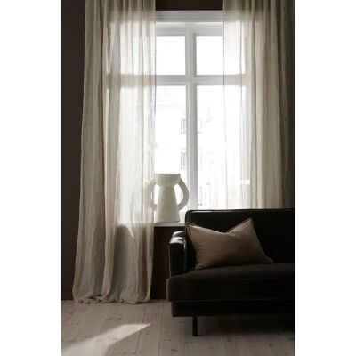 Ellos Home - Beige Junie 2-pack Gardiner - Linned voile Ellos Home - Beige Junie 2-pack Gardiner - Linned voile