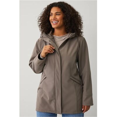 Ellos Plus kollektion - Softshell jakke - Brun - Kvinde Ellos Plus kollektion - Softshell jakke - Brun - Kvinde