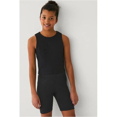Ellos Collection - Stretch bomulds cykelshorts - Sort - 134/140 Ellos Collection - Stretch bomulds cykelshorts - Sort - 134/140