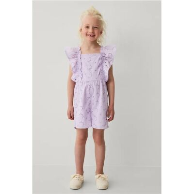 Ellos Collection - Lila 116 Kvinnor - Bomullsfodrad jumpsuit med all-over spetsbroderi Ellos Collection - Lila 116 Kvinnor - Bomullsfodrad jumpsuit med all-over spetsbroderi