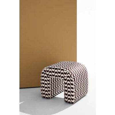 Homeroom Odette Puff Wave - Brun - Puf Homeroom Odette Puff Wave - Brun - Puf