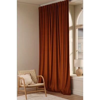 Ellos Home - DEMI Brune Velourgardin - 138/284cm - Gardin Ellos Home - DEMI Brune Velourgardin - 138/284cm - Gardin