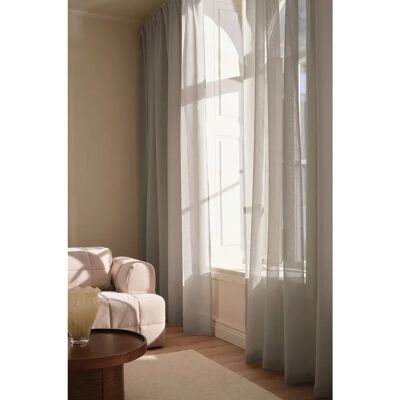 Ellos Home - KIRA gjennomsiktig gardin - Beige E175 Ellos Home - KIRA gjennomsiktig gardin - Beige E175