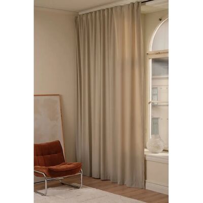 Ellos Home - DEMI Fløjlsgardin - Beige E500 Ellos Home - DEMI Fløjlsgardin - Beige E500