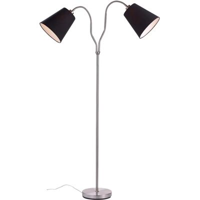 Lampa podłogowa Markslojd Modena - Stal, 2 Źródła światła, E27 Lampa podłogowa Markslojd Modena - Stal, 2 Źródła światła, E27