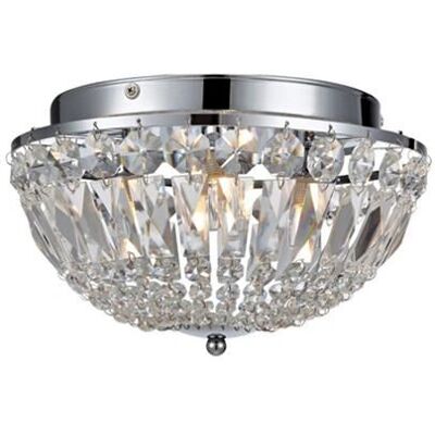 Plafonnier Estelle de Markslöjd - Cristal & Chrome - 3x28W G9 - Publicité Plafonnier Estelle de Markslöjd - Cristal & Chrome - 3x28W G9 - Publicité