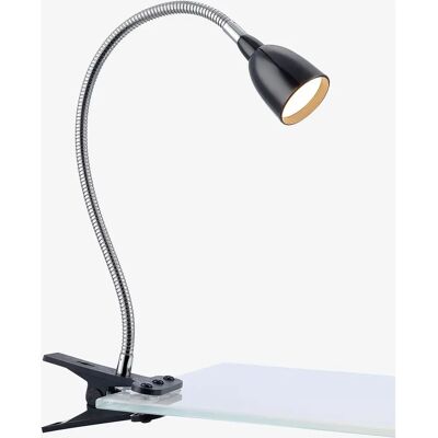 Lampa biurkowa z klipem Tulip - LED, Czarna Lampa biurkowa z klipem Tulip - LED, Czarna