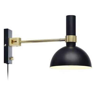 Markslojd Larry Wandleuchte - Wandmontage, 60W, Schwarz Markslojd Larry Wandleuchte - Wandmontage, 60W, Schwarz