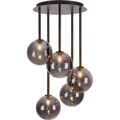 Markslojd Universe plafondlampa - Modernistisk, 5 ljus, svart rök Markslojd Universe plafondlampa - Modernistisk, 5 ljus, svart rök