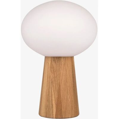 Markslöjd Pater Bordlampe - Naturlæst eg og opalglas - Skandinavisk design Markslöjd Pater Bordlampe - Naturlæst eg og opalglas - Skandinavisk design