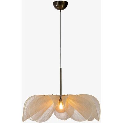Markslojd Styrka Taklampe - 75cm - Beige/Antikk Messing Markslojd Styrka Taklampe - 75cm - Beige/Antikk Messing
