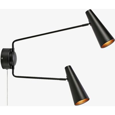 Markslojd Peak Vegglampe - Justerbar Svart Metall Markslojd Peak Vegglampe - Justerbar Svart Metall
