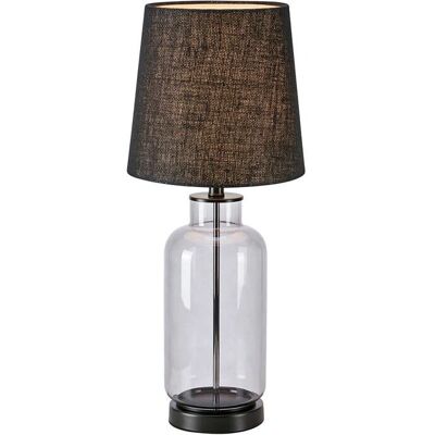 Lampe de Table Markslöjd Costero - Base en Verre Rustique, Abat-jour en Jute Naturel Lampe de Table Markslöjd Costero - Base en Verre Rustique, Abat-jour en Jute Naturel