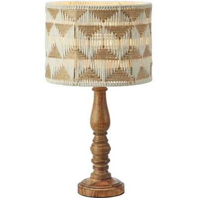 Markslöjd - Bordlampe Ano 1L 45cm - Beige - Mangotræsbund - Jernramme skærm - 45cm høj Markslöjd - Bordlampe Ano 1L 45cm - Beige - Mangotræsbund - Jernramme skærm - 45cm høj