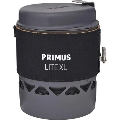 Primus Lite XL Camping Topf - 1L, hartanodisiertes Aluminium, leicht, Wärmetauscher, schwarz Primus Lite XL Camping Topf - 1L, hartanodisiertes Aluminium, leicht, Wärmetauscher, schwarz