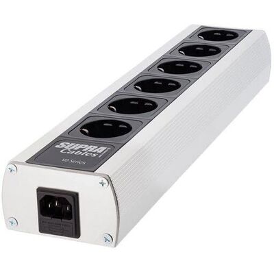 Supra Cables MD06-EU MK III - Mehrfachsteckdose mit Aluminiumgehäuse - 6 Steckdosen Supra Cables MD06-EU MK III - Mehrfachsteckdose mit Aluminiumgehäuse - 6 Steckdosen