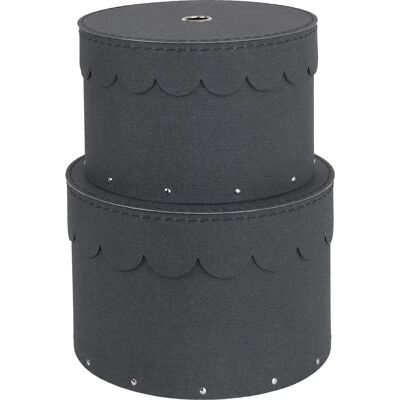 Bigso Box of Sweden Set of 2 Gray Storage Boxes - Storage Box Set Bigso Box of Sweden Set of 2 Gray Storage Boxes - Storage Box Set