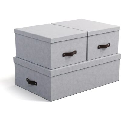 Bigso Box of Sweden Set 3 Inge Storage Boxes - Storage Box Bigso Box of Sweden Set 3 Inge Storage Boxes - Storage Box