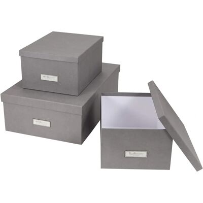 Set di contenitori Inge di Bigso Box of Sweden - Impilabile, Ecologico, 3 Pezzi Set di contenitori Inge di Bigso Box of Sweden - Impilabile, Ecologico, 3 Pezzi