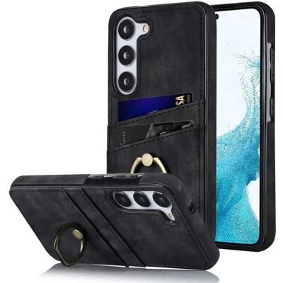 Samsung S23 Plus Ohut Retro Korttikotelo - Matkapuhelimen Kuori Samsung S23 Plus Ohut Retro Korttikotelo - Matkapuhelimen Kuori