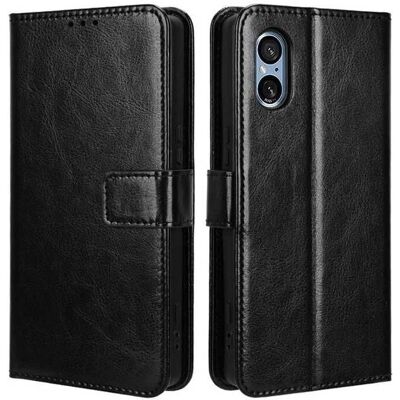 Xperia 5 V Lompakkokotelo - Keinotekoinen nahka, 4 lokeroita Xperia 5 V Lompakkokotelo - Keinotekoinen nahka, 4 lokeroita