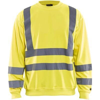 Blaklader 3341 Work Sweatshirt - Hi-Vis, Yellow, 4XL - Workwear Blaklader 3341 Work Sweatshirt - Hi-Vis, Yellow, 4XL - Workwear