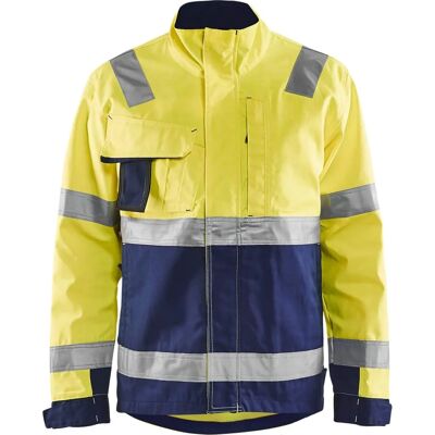 Blaklader 4064 Høj synlighed arbejdsjakke - Herre - Gul/navy blå - Arbejdsjakke Blaklader 4064 Høj synlighed arbejdsjakke - Herre - Gul/navy blå - Arbejdsjakke