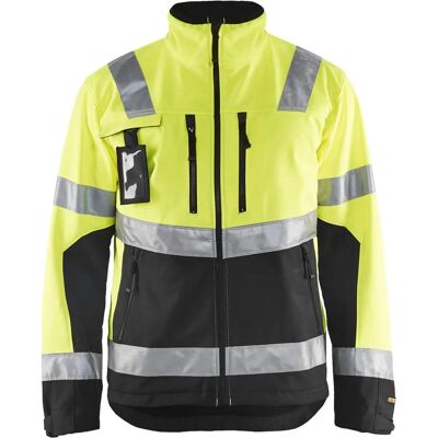 Blaklader 4900 High-Vis Softshell Jakke - Herre - Vanntett & Pustende Blaklader 4900 High-Vis Softshell Jakke - Herre - Vanntett & Pustende
