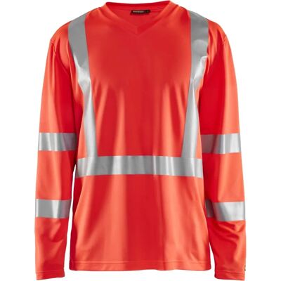 Blaklader 3383 Langermet Hi-vis T-skjorte - Rød - T-skjorte Blaklader 3383 Langermet Hi-vis T-skjorte - Rød - T-skjorte
