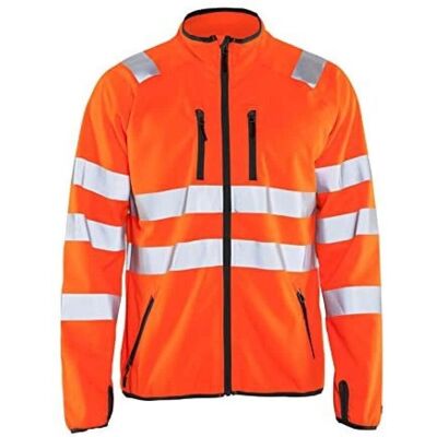 Blaklader 4906 High-Vis Softshelljakke - Refleksoransje - Herre Blaklader 4906 High-Vis Softshelljakke - Refleksoransje - Herre