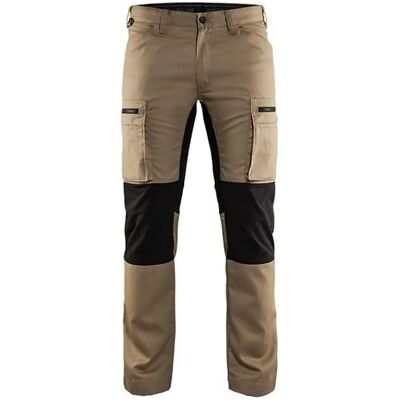 Pantalon de maintenance extensible Blaklader T.50 - beige/noir - Pantalons de travail - Publicité Pantalon de maintenance extensible Blaklader T.50 - beige/noir - Pantalons de travail - Publicité