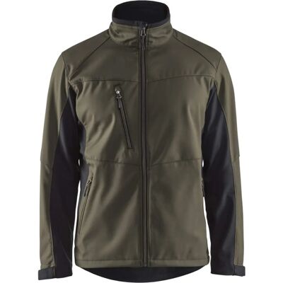 BLAKLADER - Giubbotto softshell bicolore in doppio strato Verde oliva / Nero xs - Verde oliva / Nero BLAKLADER - Giubbotto softshell bicolore in doppio strato Verde oliva / Nero xs - Verde oliva / Nero
