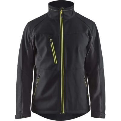 Blaklader 4950 Workwear Softshell Jacket - Black/yellow L Blaklader 4950 Workwear Softshell Jacket - Black/yellow L