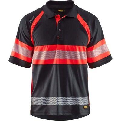Blaklader 3338 Høy Synlighet Polo - Reflekterende, UV-beskyttelse, Strekkbar Blaklader 3338 Høy Synlighet Polo - Reflekterende, UV-beskyttelse, Strekkbar