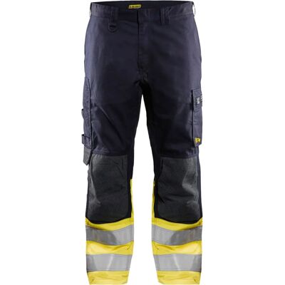 Blaklader 1488 Flammehæmmende Arbejdsbukser - Multinorm, Marineblå/Gul Blaklader 1488 Flammehæmmende Arbejdsbukser - Multinorm, Marineblå/Gul