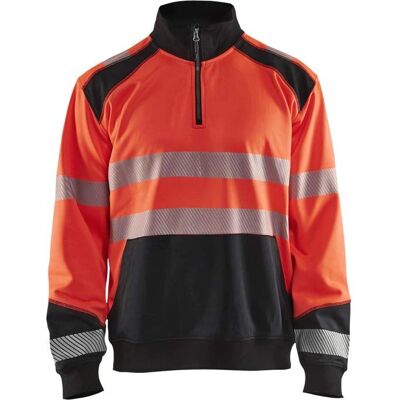 Blaklader 3556 høy-synlighet genser halv-zip - herre - Høy synlighet klær Blaklader 3556 høy-synlighet genser halv-zip - herre - Høy synlighet klær