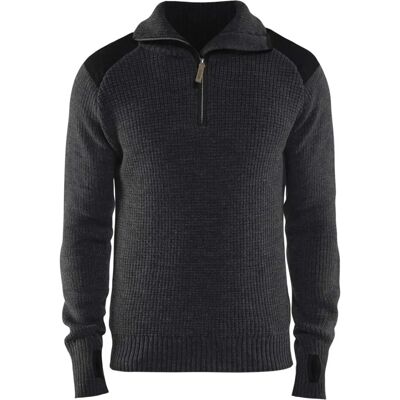 Blaklader 4630 Wollpullover - Dunkelgrau/Schwarz - Herren Blaklader 4630 Wollpullover - Dunkelgrau/Schwarz - Herren