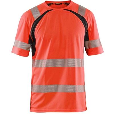Blaklader 3397 hi-vis T-shirt UV-beskyttelse - mænd - Rød/sort - T-shirt Blaklader 3397 hi-vis T-shirt UV-beskyttelse - mænd - Rød/sort - T-shirt